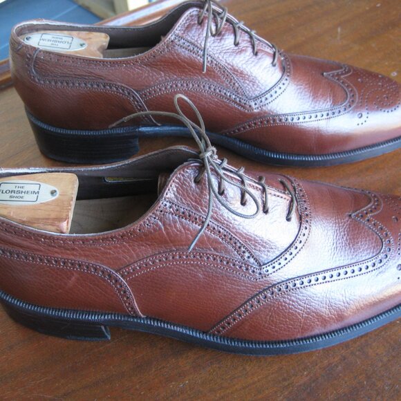 Florsheim Royal Imperial vintage Wingtips size 9 D Made in USA with shoe trees! main image 8